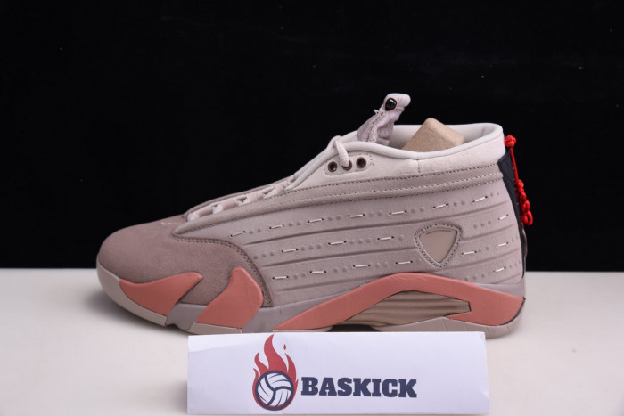clot x air jordan 14 low sepia stone dc9857-200