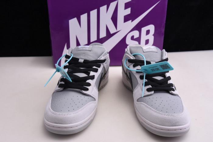 nike sb dunk low pro grey/black bq6817-101