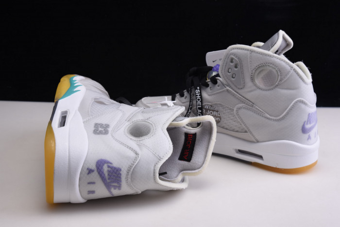 ofw air jordan 5 sp grey green - ct8480-105