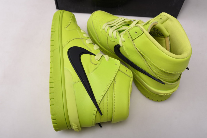 nike dunk high x ambush flash lime - cu7544-300