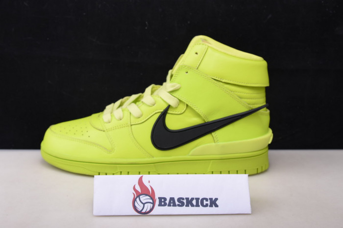 nike dunk high x ambush flash lime - cu7544-300