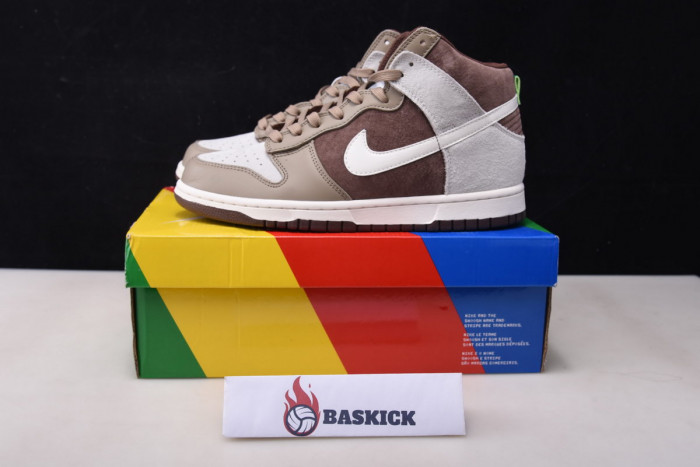 nike dunk high light chocolate - dh5348-100