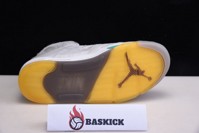 ofw air jordan 5 sp grey green - ct8480-105