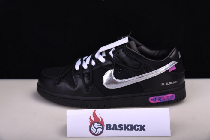 ofw x nike dunk low the 50 of 50 black dm1602-001