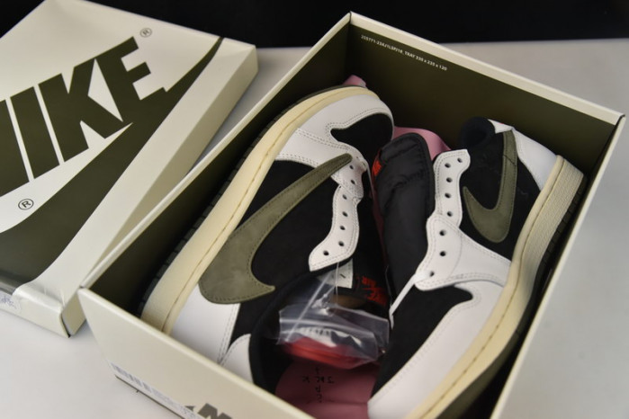 travis scott x air jordan 1 low og olive dz4137-106