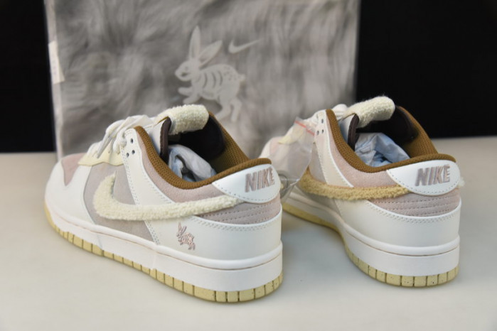 nike dunk low year of the rabbit brown fd4203-211
