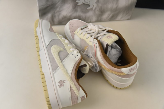 nike dunk low year of the rabbit brown fd4203-211