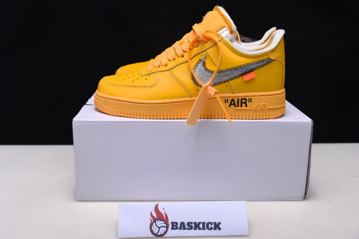 ofw x nike air force 1 low “university gold” dd1876-700
