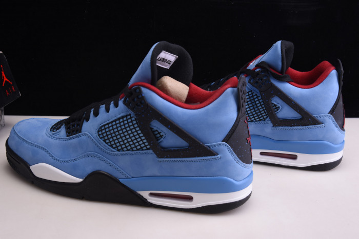 travis scott x air jordan 4 “houston oilers” university blue 308497-406