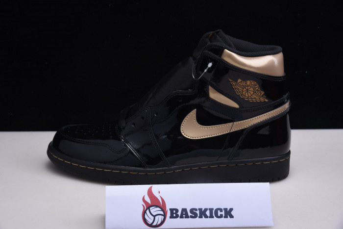 jordan 1 retro high black metallic gold (2020) 555088-032