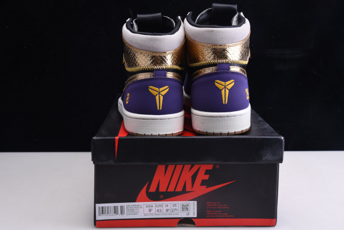 union x air jordan 1 high og black purple gold “mamba” 555088-171