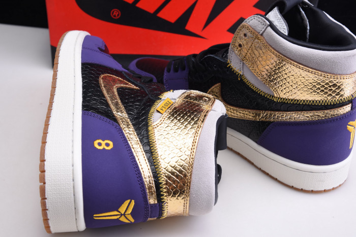 union x air jordan 1 high og black purple gold “mamba” 555088-171