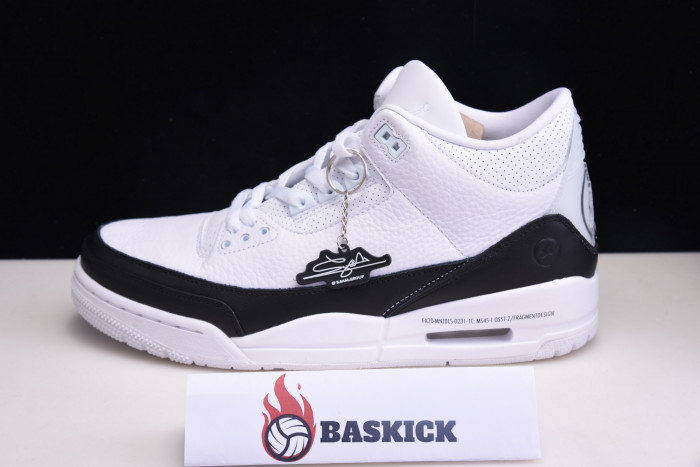 fragment air jordan 3 white black da3595-100