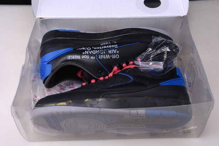 jordan 2 retro low sp ofw black blue dj4375-004