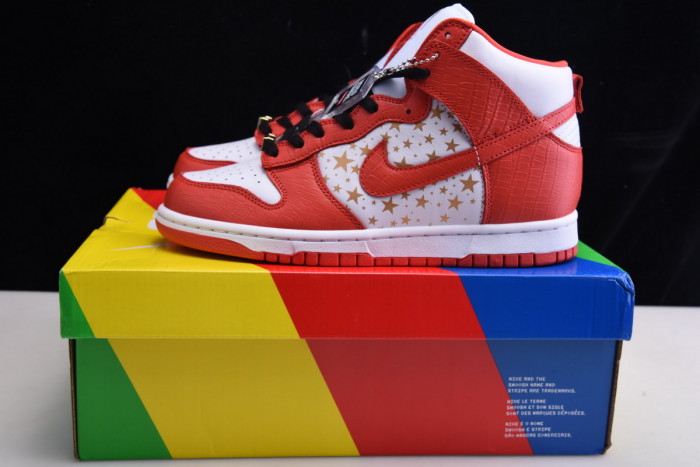 nike dunk high pro sb red stars 307385-161