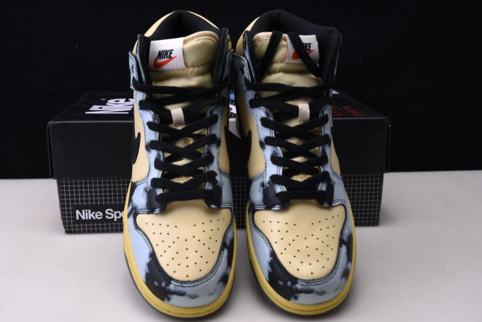 nike dunk high 1985 black acid wash dd9404-700