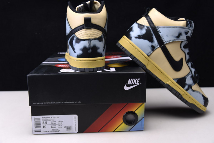 nike dunk high 1985 black acid wash dd9404-700