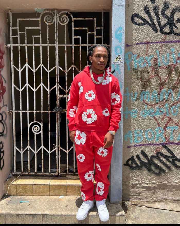 ALL KINDS OF COLOR DENIM TEARS SWEATPANTS