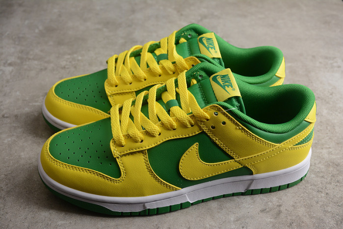 nike sb dunk low reverse brazil - dv0833-300