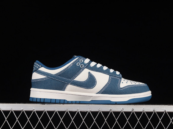 nike dunk low industrial blue sashiko dv0834 101