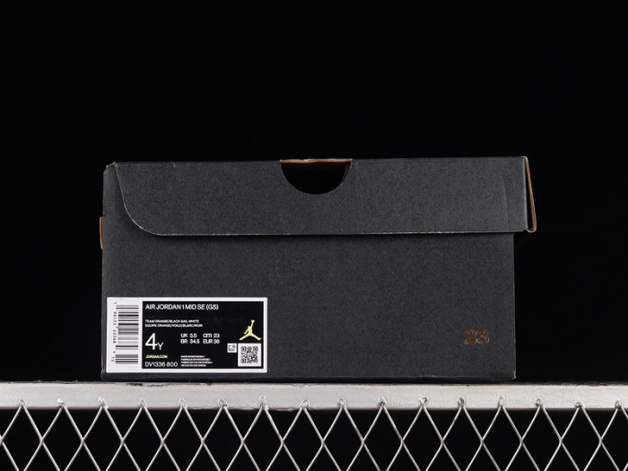 jordan 1 mid se orange suede (gs) - dv1336-800