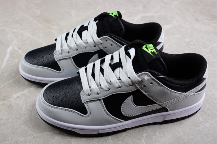 nike dunk low grey panda volt - fd9756-001
