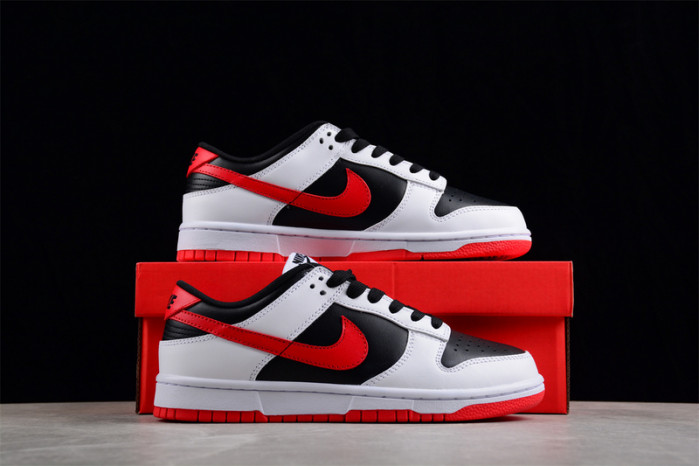 nike dunk low "white/black/red" fd9762-061