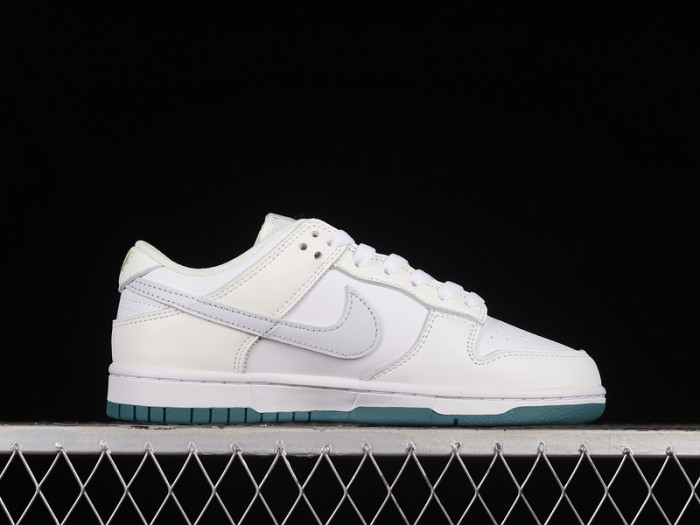 nike dunk low white green grey fd9911-101