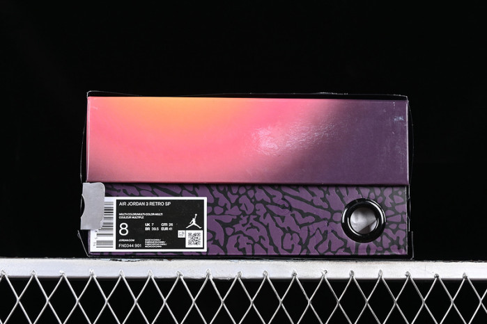 j balvin x air jordan 3 "medellÍn sunset" fn0344- 901