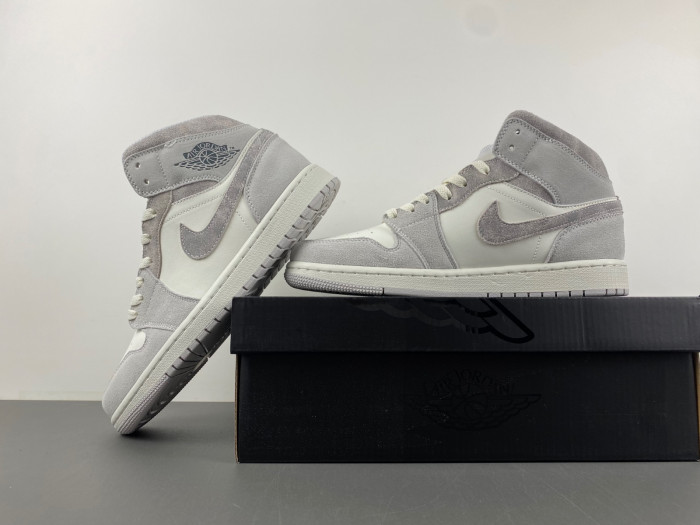 Jordan 1 Mid SE Neutral Grey Sail FQ7720-002