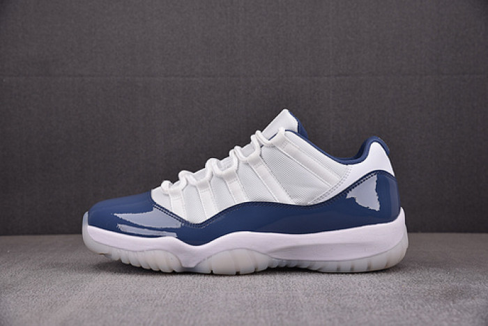 air jordan 11 low retro white midnight navy | fv5104-104