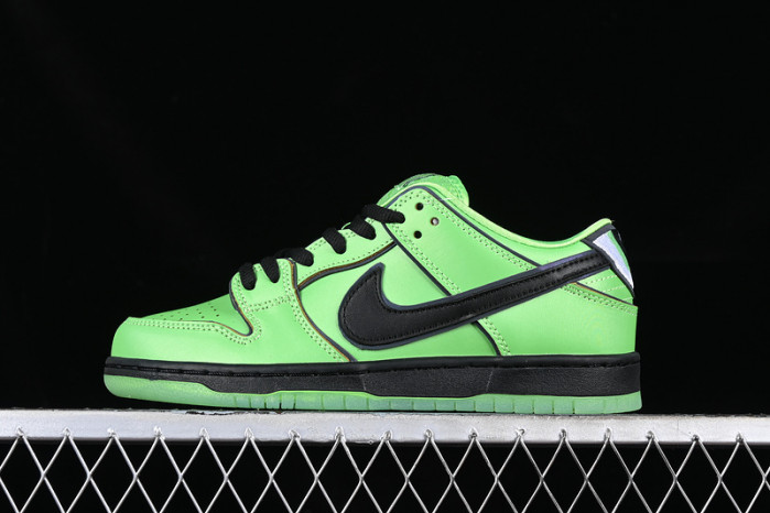 powerpuff girls nike sb dunk low "buttercup" fz8319-300