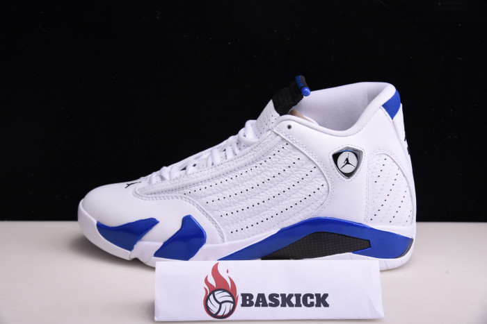 air jordan 14 retro white hyper royal - 487471-104