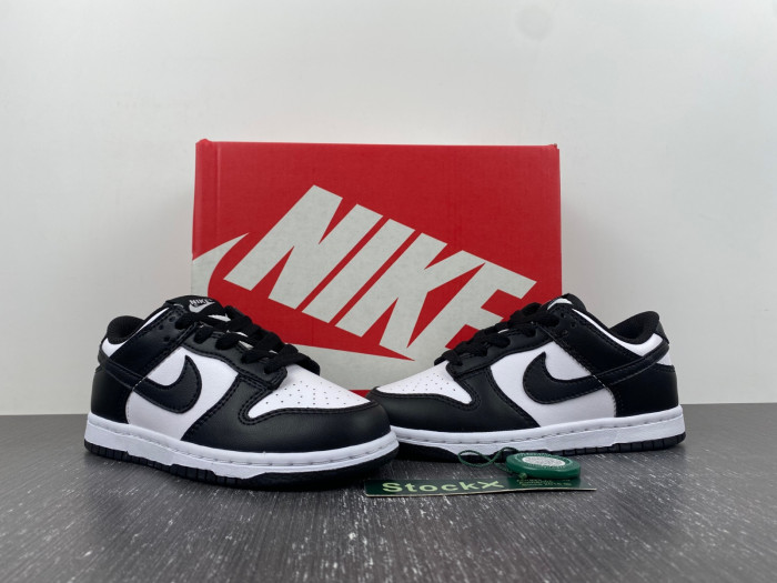 nike dunk low white black panda kids-cw1588-100