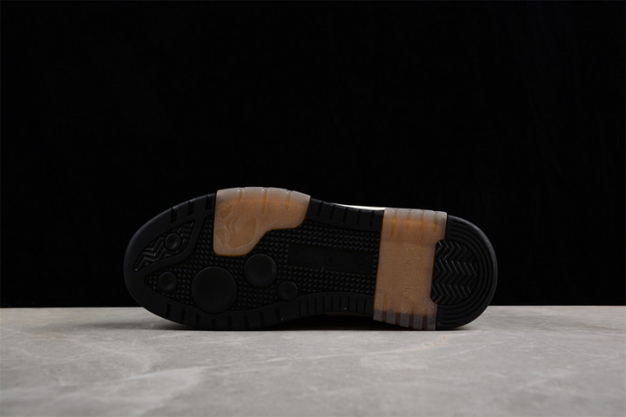 ofw out of office low-top leather sneakers