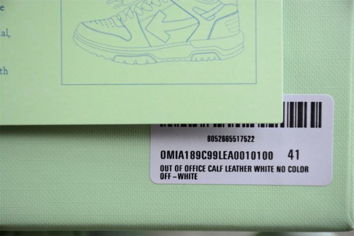 ofw out of office low-top leather sneakers 23062104