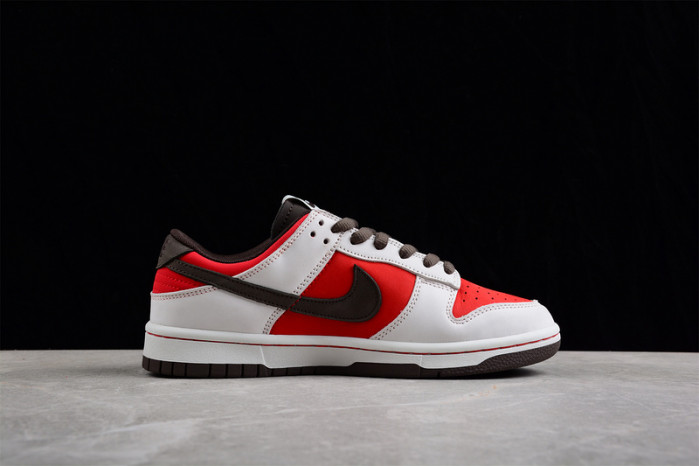 nike dunk low suziki sail red coffee re500-666